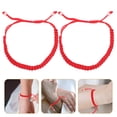thumbnail image 2 of 12Pcs Pulseras tejidas a mano de cuerda roja Pulseras tejidas a mano delicadas Joyas Decoración para mujeres Damas Niñas, 2 of 7
