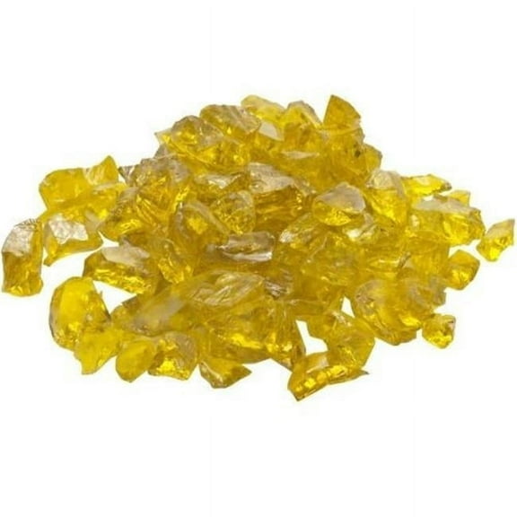 Dagan GLL-YELLOW 0.5-0.75 in. Fire Glass, Yellow