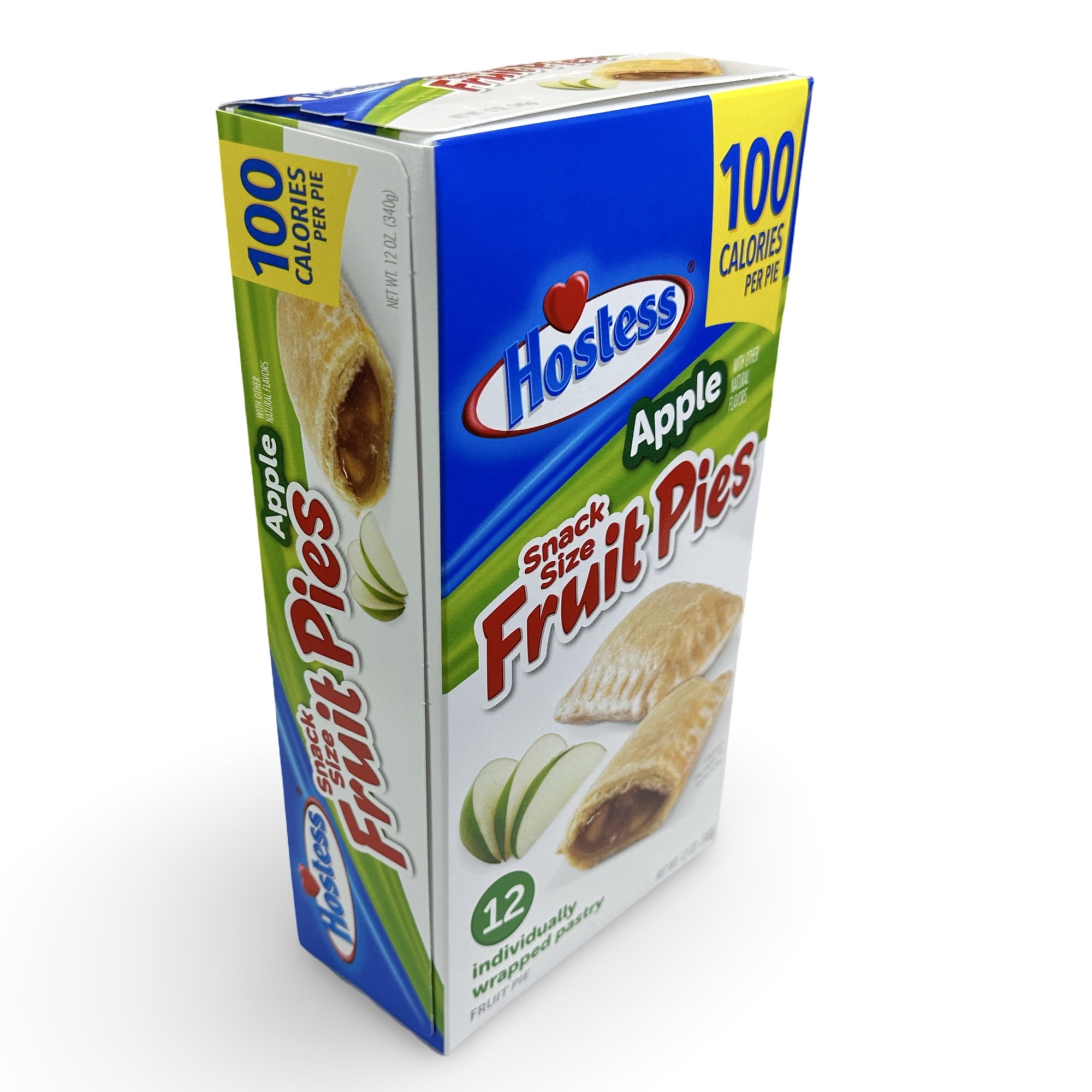 Hostess Snack Size 100 Calorie Mini Fruit Pies | 3-Pack, 12 Count Box | Apple (36 Pies Total)
