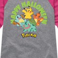 thumbnail image 3 of Pokémon - Happy Halloween - Youth Girls Raglan Graphic T-Shirt, 3 of 5