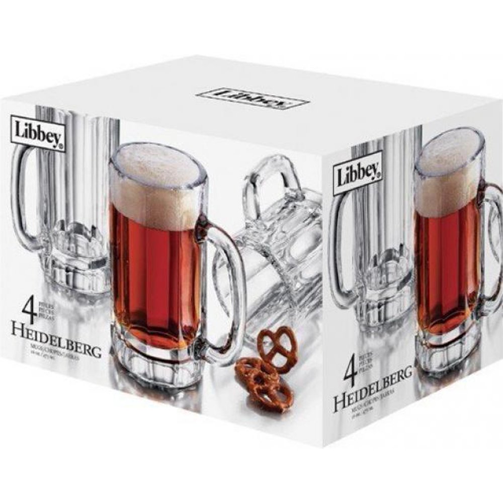 Libbey 4Piece Heidelberg Beer Mug Set