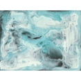 thumbnail image 2 of Bramma, Lila 32x25 White Modern Wood Framed Museum Art Print Titled - Turquoise Light II, 2 of 4
