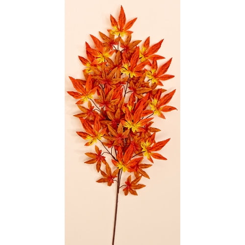Worth Imports 26'' Japanese Maple Spray with 45 Leaves (Set of 6)