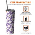 thumbnail image 6 of 20oz Purple Daisy Flower White Blooms Pattern Skinny Tumblers Stainless Steel Tumbler with Lid and Straw,Vacuum Insulated Double Wall Travel Tumbler Cups with Cleaning Brush for Coffee,Tea, 6 of 6