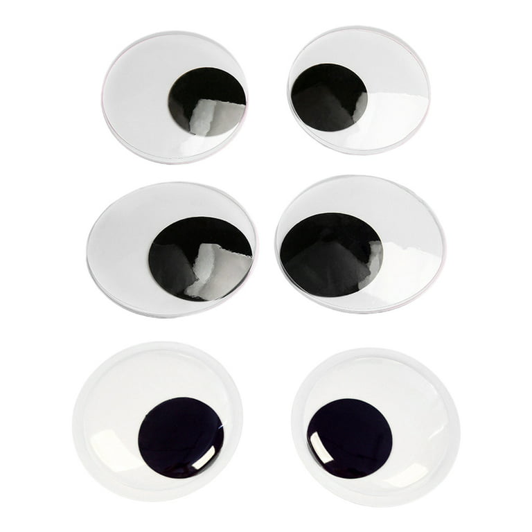 TOAOB 50pcs Black Wiggle Googly Eyes Plastic Safety Eyes 10mm 12mm 15mm  18mm Round Craft Eyes with Washers for DIY Arts Crafts Stuffed Animals