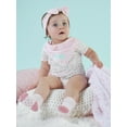 thumbnail image 5 of Just Born® Organic Baby Girl Bodysuits, 4-Pack, 5 of 15