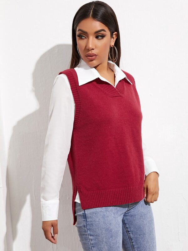 LIENRIDY Women knit Sleeveless High Low 