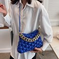 thumbnail image 1 of Bolsa De Hombro Bolso Moda plisada mujer monederos cadena cuero hombro mensajero bolso, 1 of 6