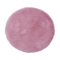 thumbnail image 3 of 1/12 Miniature Plush Carpet Micro Landscape Furniture Accessories Dollhouse Area Rug Simulation Floor Mat for Bedroom Living Room Decoration Pink Round L, 3 of 8