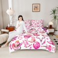 thumbnail image 4 of Homewish Children Teenagers Western Cowgirls Boots Hats Bedding Comforter Set 2pcs,Disco Ball Guitar Twin Comforter Sets Microfiber,Old Fashion Breathable Bedding Set,Ultra Soft Home Decor, 4 of 8