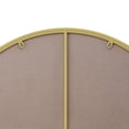 thumbnail image 6 of Gzxs 28 Inch Round Mirror, Gold Metal Frame Circle Mirror, Wall Mirror for Entryway, Bathroom, Vanity, Living Room, Gold Circle Mirror, 6 of 7