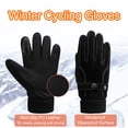 thumbnail image 4 of Tignapoo Fleece-Lined Winter Cycling Gloves for Outdoor Sports - Touchscreen Compatible, Windproof, Non-Slip Palm, One Size Fits All, Available in Various Colors Including Brown, Ideal for Skiing and, 4 of 6