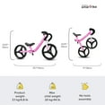 smarTrike Folding Balance Bike, safety gear included, 2 years+, Pink