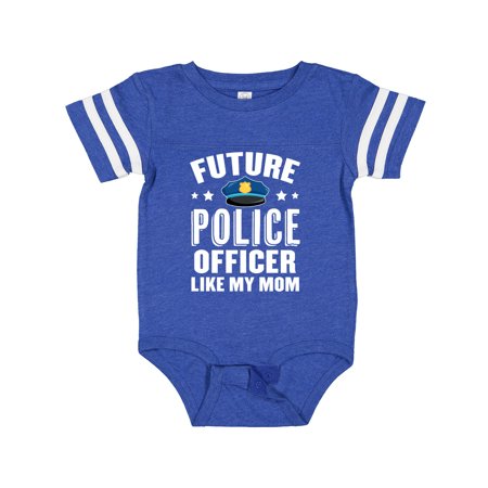

Inktastic Future Police Officer Like My Mom Gift Baby Boy or Baby Girl Bodysuit