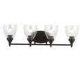 thumbnail image 2 of JONATHAN Y Marais 30" 4-Light Metal/Glass LED Vanity, Oil Rubbed Bronze, 2 of 7