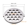 thumbnail image 2 of Unique Bargains Meat Grinder Plate 7mmx54mm Stainless Steel Replacement for Grinders, 2 of 5
