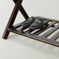 thumbnail image 5 of Casual Home Luggage Rack with Shelf-Espresso, 5 of 14