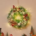 thumbnail image 2 of tamizeot 3-Piece Christmas Cabinet Velvet Ribbon & Mini Hanging Cabinet Wreaths. Hanging, Waterproof, Easy For Windows. Small settlement, 2 of 6