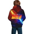 thumbnail image 2 of Ben Azelart Stay Wild Kids' Hoodie 3d Print Sweatshirt Soft Pullover Hooded With Big Pockets For Boys Or Girls Small, 2 of 8