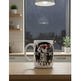 thumbnail image 4 of Taza de cerámica 445 ml con diseño gráfico de perro dálmata, 4 of 7