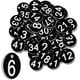 thumbnail image 1 of Black Number Tags 1-50 Plastic Numbered Tokens Plastic Table Numbers Numbered, 1 of 5