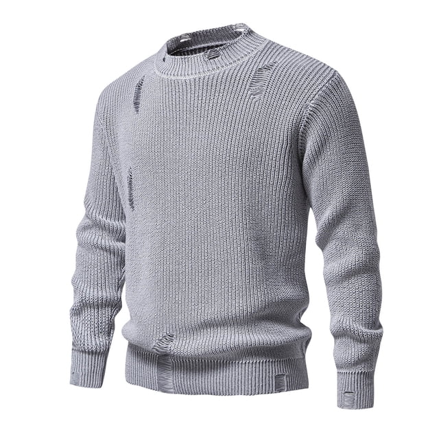 Pisexur Pulls pour Hommes Mode Décontractée Tunique Couleur Unie Pull à Manches Longues Texturé Demi-Col Roulé Automne Hiver Pull Tricoté