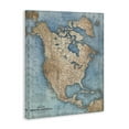 thumbnail image 3 of Stupell Industries North America Traditional Map Map Painting Wrapped Canvas Canvas Art Print Wall Art, 16 x 20, 3 of 7
