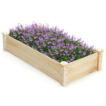 Resenkos Raised Planter Boxes, Large Space Elevated Flower Beds,Raised Garden Bed Fir Wood Wooden Square Wood Planter Box for Garden