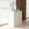 thumbnail image 4 of Two-Compartment Tilt-Out Laundry Sorter Cabinet-White, 4 of 8