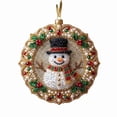 thumbnail image 3 of 6Pcs Acrylic Christmas Ornaments DIY Pearl Art Kits for Adults, Hanging Diamond Art Christmas Ornaments Set with Pearls, Special-Shaped Gems & Velvet Ribbon, Christmas Decor Craft, 3 of 8