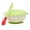 Green White, variant on Bueautybox Baby Toddler Anti Slip Suction Bowl with Temperature Spoon Lid Feeding Tableware