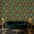thumbnail image 3 of Boho Peel and Stick Wallpaper Magical Forest Landscape Glowing Fungi Butterflies Soft Light Wall Mural 17.7in x 9.8ft Self Adhesive Removable Wall Paper Renter Friendly Wallpaper for Nursery Bedroom, 3 of 8