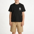 thumbnail image 4 of NIPAXO Boys T-Shirt Sailboat Print Cotton Blend Short Sleeve Nautical Graphic Tee for Boys, Black, Sizes 5-6Y, 4 of 6