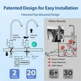 thumbnail image 5 of iSpring US31 Under Sink Water System, NSF Certified 3-Stage Water Filters, Reduces PFAS, Chloramine, Chlorine and more, Tankless Water Filter System with Faucet, 5 of 8