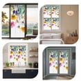 thumbnail image 7 of Spring Floral Window Privacy Film, Yellow Pink Flowers Farmhouse Botanical Static Cling UV Sun Blocking Heat Control Window Tint Day and Night, Non-Adhesive One Way Privacy Cover 17.7''x39.3'', 7 of 7