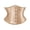 Khaki, variant on Womens Satin Corset Underbust Boned Waist Cincher Bustier Girdle Shaper