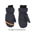 thumbnail image 3 of Inteprter 3 pares de manoplas para niños, guantes cálidos Unisex impermeables de invierno con gancho, patrón geométrico cómodo portátil, actividades Suministros térmicos gris S Inteprter HA059220-22B, 3 of 6