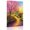 Sakura Pink, Amber, Moss Green, Peach, variant on Canvas Wall Art, Grassy Path Framed Canvas Prints for Bathroom Desk, Rustic River Wildflowers Trees Retro Oil Painting Small Gallery Wrapped Wall Decor for Home Office, Gifts, 8"x8" Ship Next Day