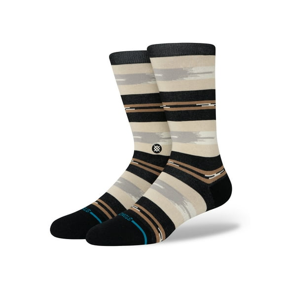 Stance Trail Bound Crew Socks Black in size US 6 - 9