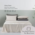 thumbnail image 6 of TOSMO Luxury Pillow Case Set of 2, Viscose Made from Bamboo OEKO-TEX, Silky Soft, Breathable & Cooling Pillow Cases with Envelope Closure (King/20x40", Beige), 6 of 6