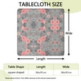 thumbnail image 2 of Elastic Edge Floral Tablecloth, Premium Polyester with Water-Repellent Coating for 36x36 Inch Tables, Soft and Comfortable Texture, 2 of 6