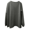 thumbnail image 5 of Vedolay Womens Tops Long Sleeve Fall Long Sleeve V Neck Sweatshirts Casual Tunic Tops Blouse Green,M, 5 of 5
