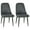Charcoal Gray, variant on HOMCOM Dining Chair Set of 2, Fabric Upholstered Side Chairs for Kitchen