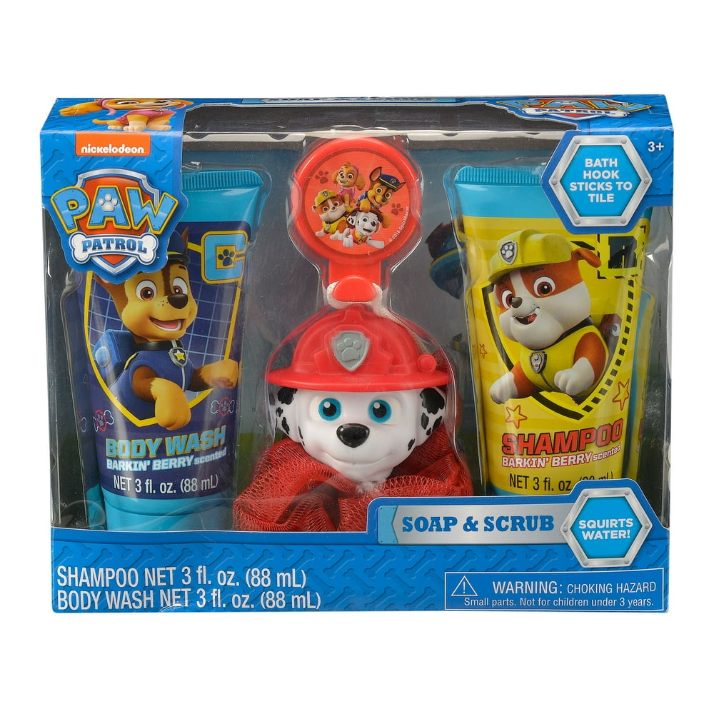 paw patrol bath time shave set