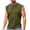 Army Green, variant on Mens Solid Color Tank Top Casual Fitness Sport Permeability Round Neck Tank Summer Tops Sleeveless Shirts