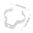 thumbnail image 2 of Nestingho 30Ud Soportes Para Tubo De Fluorescente U Clips De Montaje En Plata Resistente, 2 of 8