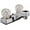 Chrome Brass, variant on Valterra PF212203 Two-Handle 4" Bathroom Faucet - White
