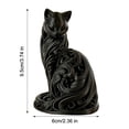 thumbnail image 6 of KGJQ Minimalist Elegant Cat Statue 3D Printed Feline Figurine Modern Desktop Ornament for Bedroom Living Room Office Desk Decor, 6 of 7