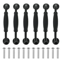 Monyance Wardrobe Door Handle Door Handles Cabinet Pulls Handle Barn Handles Kitchen Pull Drawer Metal Dresser Furniture Black Interior Knob Wardrobe(4.49X1.3X0.71Inches)