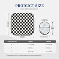 thumbnail image 3 of Haiem Black And White Checkerboard Windshield Sun Shade: Universal Foldable 2-Piece Car Front Window Sunshade - Blocks Uv Rays, And Reduces Heat,Essential Car Accessory Small, 3 of 7